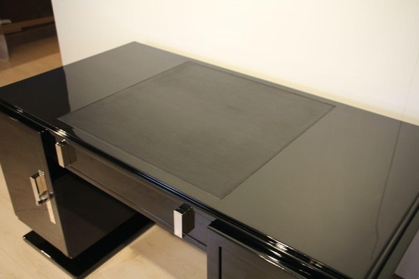 Black 2024 laquer desk