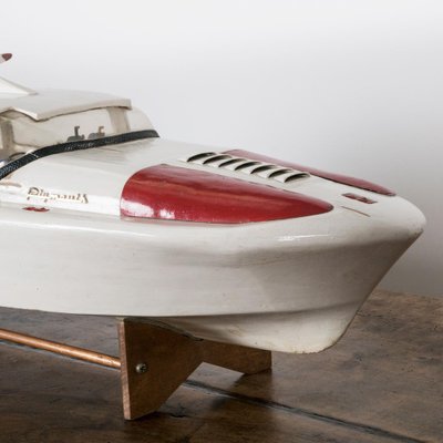Antique Primitive Wood Model Boat - Boats