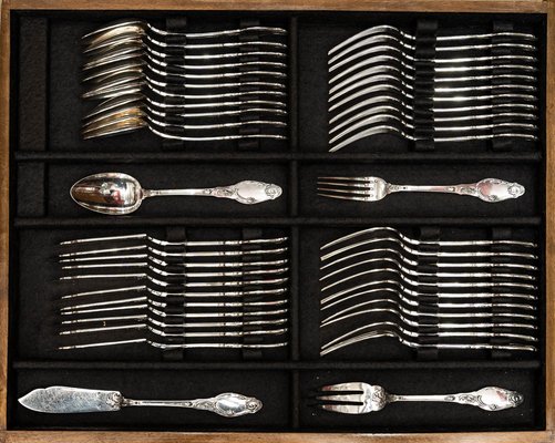 Set di posate vintage spatola e coltello // Queen Anne Silver Plated  Tableware // Contrassegnato Mayell EP su zinco Made in England -  Italia