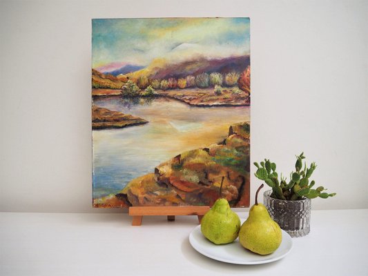 Reverie Landscape, Oil on Board for sale at Pamono