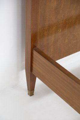 Mid-Century Double Bed Frame in Wood by Paolo Buffa, 1950s for