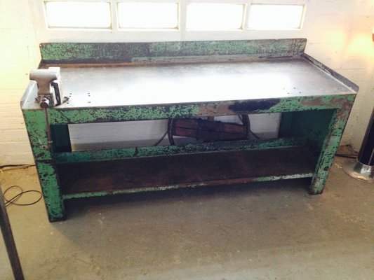 Metal Industrial Workbench For Sale At Pamono