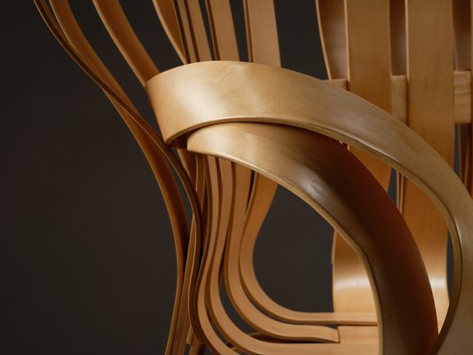 Cross Check armchair, Frank Gehry; Manufacturer: Knoll, New York, New York