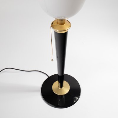 Art Deco Mazda Lamp in Beech and Brass for sale at Pamono