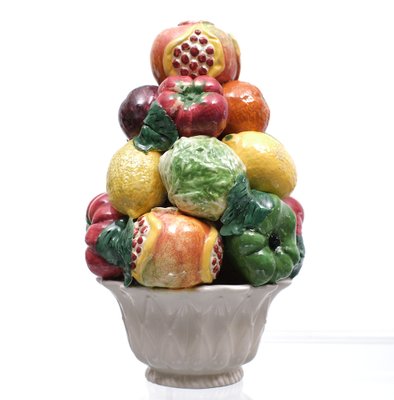 Italian Ceramic Fruit Baskets by Bassano Zortea, Italy, 1958 Italian Ceramic Fruit Baskets by Bassano Zortea, Italy, 1958