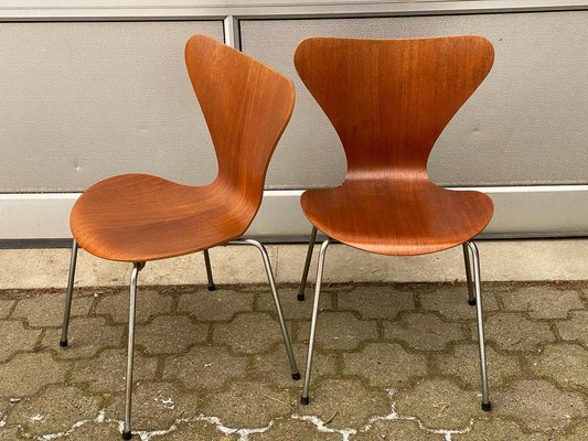 椅子 Arne Jacobsen 3170 Teak FRITZ HANSEN Teak 3107 Dining Chair by Arne Jacobsen for Fritz Hansen
