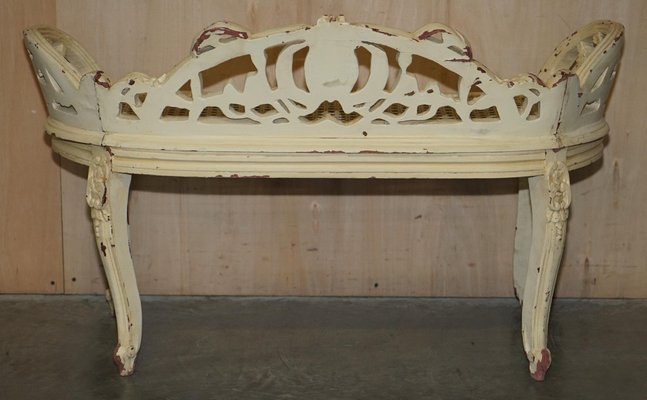 Antique French Window Seat Bench, 1880 for sale at Pamono