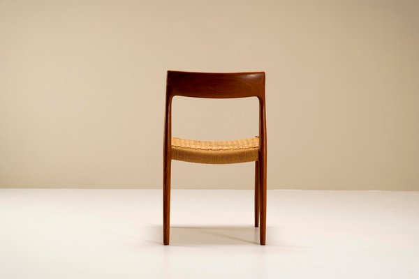 Model 77 Dining Chairs in Teak by Niels Otto Moller Denmark