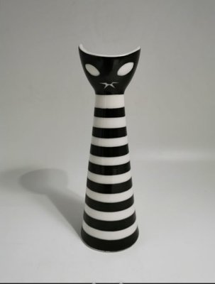 Cat Figure by Janos Torok for Zsolnay, 1960 for sale at Pamono