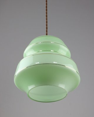 Mid century glass store pendant light