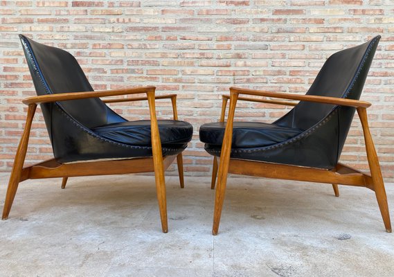 Set of Lounge Chairs by Ib Kofod-Larsen, 1950s for sale at Pamono