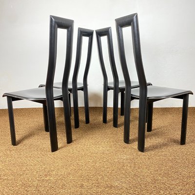 Regia Chairs by Antonello Mosca for Ycami Collection, 1980s, Set
