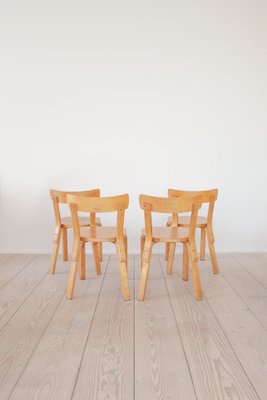 Model 69 Chairs by Alvar Aalto for Artek, Finland, 1940s, Set of 4