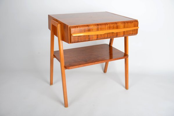 Mid-Century Side Table in Walnut, 1960s for sale at Pamono