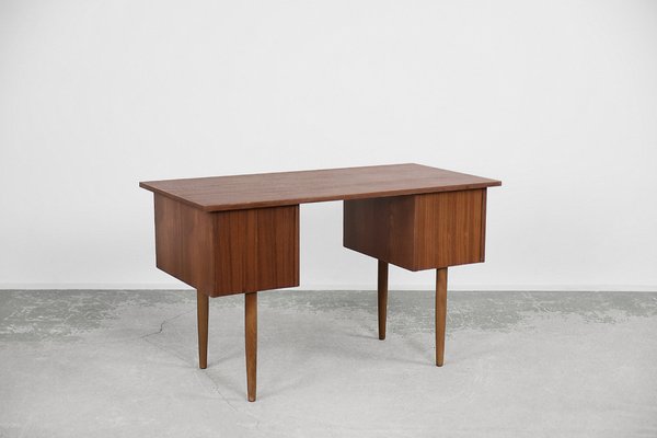 Mid Century Modern Scandinavian Teak Desk with Drawers 1960s for