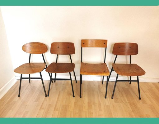 Wooden Dining Chairs from Stol Kamnik Yugoslavia 1970s Set of 4