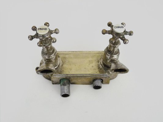 Tratamiento Alegaciones ángulo Grifo de bañera vintage de bronce plateado, años 20 en venta en Pamono