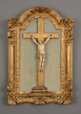 Christ triomphant sculpture bois polychrome - Bois de tilleul