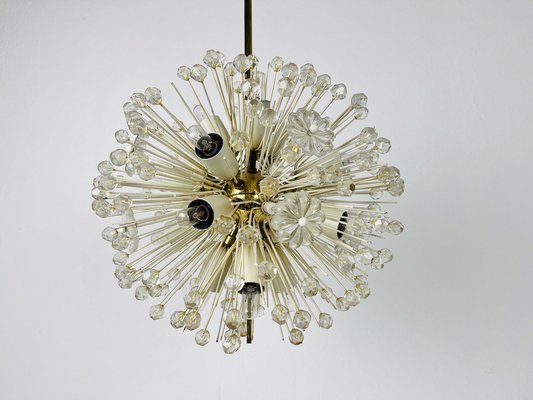 Emil Stejnar スプートニク シャンデリア ミッドセンチュリー ランプ Glass and Brass Sputnik Chandelier attributed to Emil Stejnar for