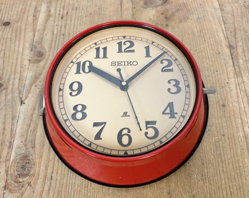 Horloge murale Seiko Ships bleue, 1970 sur France
