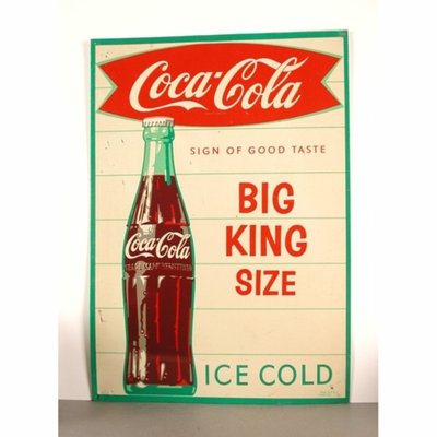 Vintage Coca Cola Werbeschild 1960er Bei Pamono Kaufen