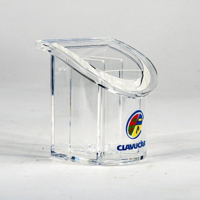 Acrylic Glass Pen Holder by Gecchelin for Guzzini, 1990s