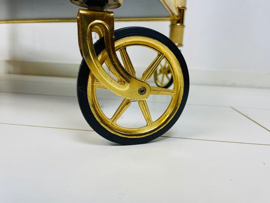 Chariot Vintage en Laiton, 1980s en vente sur Chariot Vintage en Laiton, 1980s en vente sur