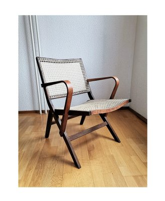 Vintage Prototype Rex Model 100 Chair in Bentwood and Hand Woven Cane by Niko Kralj for Stol Kamnik Yugoslavia 1950s