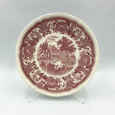 Vintage Red Burgenland Series Dinner Plates from Villeroy