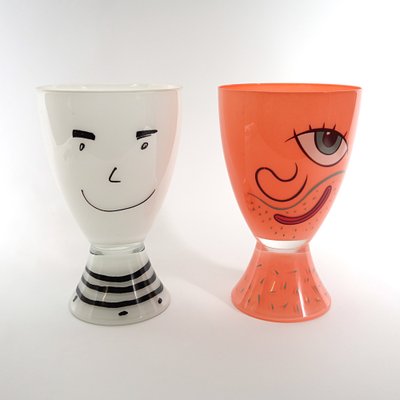 Post-Modern Glass Vase by Massimo Giacon for Vis-À-Vis Collection of Ritzenhoff, 1999 for sale at Pamono