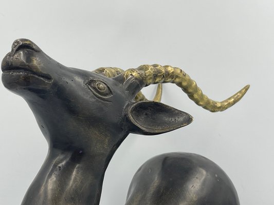 Sculptures Bois Anciennes Gazelles Art Africain Figurines 1950-1969
