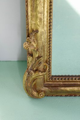 Large 19th C Louis Philippe Gilt Mirror With Crown - Item: 11156