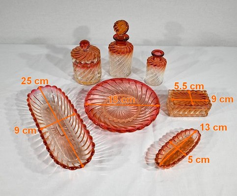 Bambus Torsal Badezimmer Set aus Baccarat Kristall, 1890, 7 . Set bei  Pamono kaufen