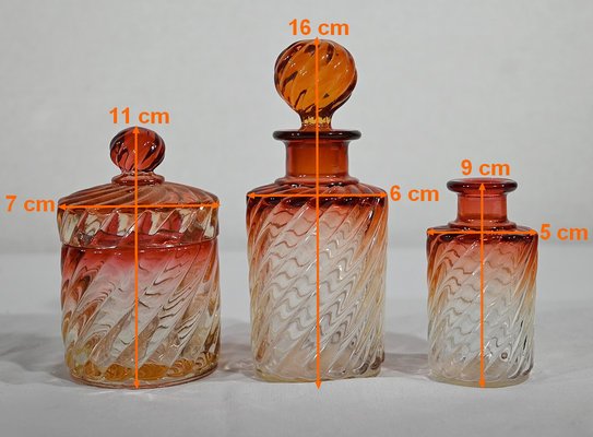 Bambus Torsal Badezimmer Set aus Baccarat Kristall, 1890, 7 . Set bei  Pamono kaufen