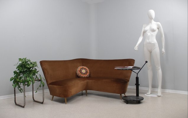 Mid Century Corner Sofa by Isa Bergamo 1950s for sale at Pamono