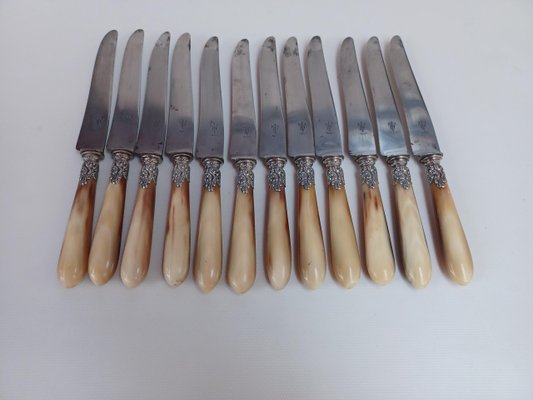 Ménagère Vieux-Paris 48 pièces couverts avec couteaux de table