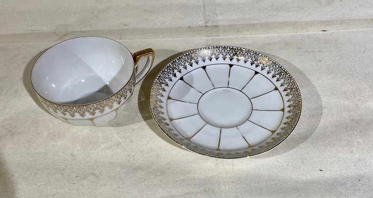 Grafik-Werkstatt Tazza Espresso In Porcellana Con Vero Oro - 50 Ml - Regalo Elegante Con Fata
