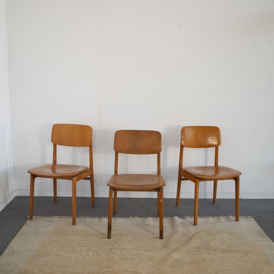 Chairs in Maple for Sip 1960s Set of 6