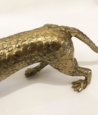 Small Brass Cheetah, 1970s