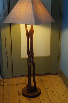 Entwined Wooden Floor Lamp 1950s For At Pamono Entwined Wooden Floor Lamp 1950s 2