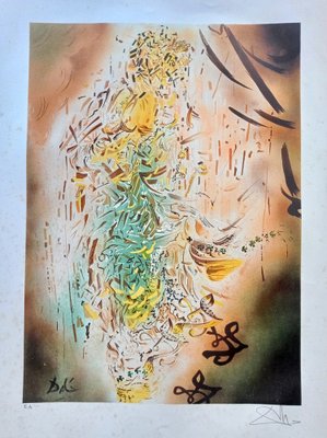 Salvador Dali, Cosmic Madonna, Original Lithograph, 1970s for sale