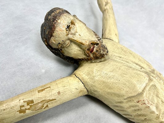 Central European Artist, Large Polychrome Carved Corpus Christi