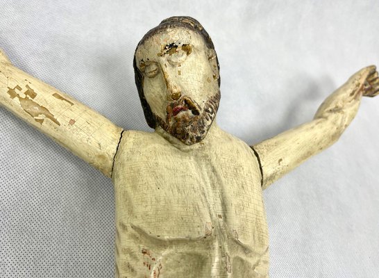 Central European Artist, Large Polychrome Carved Corpus Christi