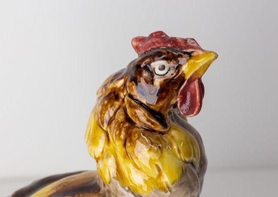 Coq Stylisé En Céramique à Glaçu