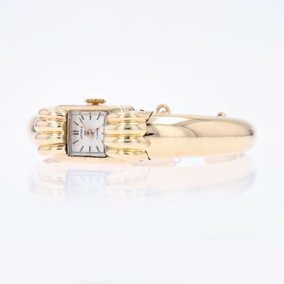 Orologio da polso da donna in oro giallo 18 carati anni 50