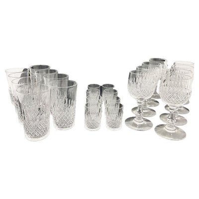 Vintage Crystal Glasses, Set of 24 for sale at Pamono