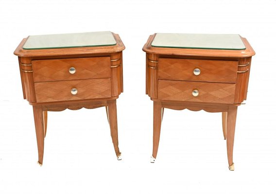 Art deco bedside sale cabinets