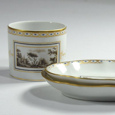 Italian Porcelain Fiesole Set by Richard Ginori, 1960s, Set of 3