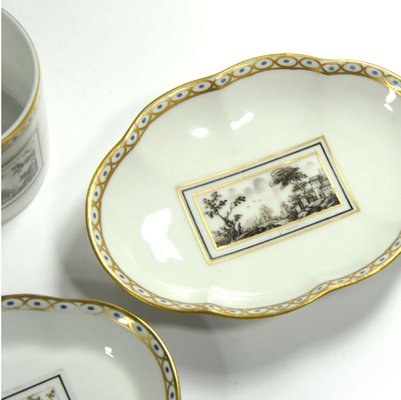 Italian Porcelain Fiesole Set by Richard Ginori, 1960s, Set of 3