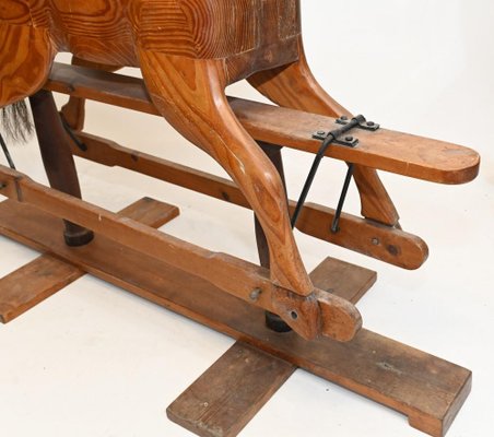 Image à Transformation "Chute Du Cheval à Bascule" - Jouet Ancien 1930 - État Correct Vintage